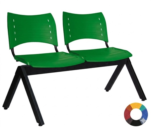 [OHR-2700-2P] Banca de espera para 2 personas en  polipropileno
