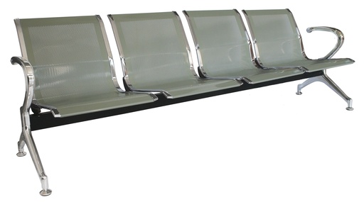[OHR-2800-4PCR] Banca de espera para 4 personas metálica