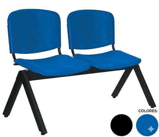 [OHR-2600-2P] Banca visita para 2 personas en polipropileno