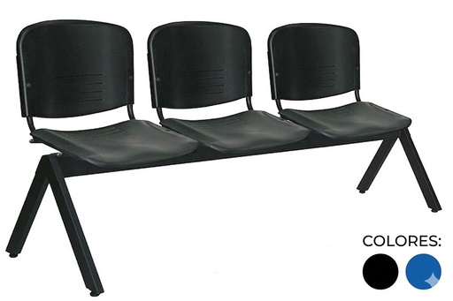 [OHR-2600-3P] Banca visita para 3 personas en polipropileno