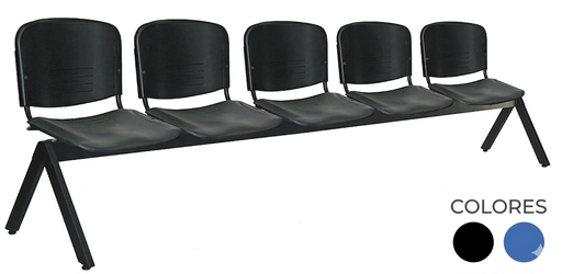 [OHR-2600-5P] Banca visita para 5 personas en polipropileno