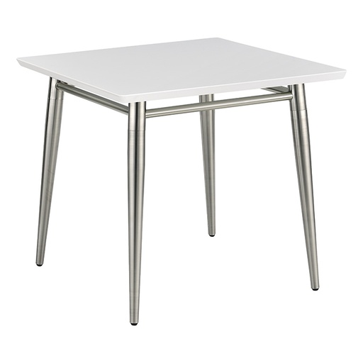 [MG0922S-WH] Mesa esquinera Brooklyn cubierta de melamina Color blanco medidas de 22”x 22”x 20.25” 