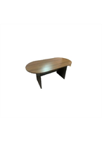 [OZ-1345-18B] [OZ-1345-18B]Mesa de sala de juntas con dimensiones de 70" largo x 35.45" ancho x 29.5" alto color cafe con negro Marca AJN