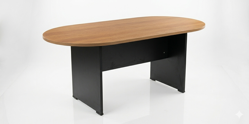 [OZ-1345-18B] Mesa de sala de juntas color café con negro AJN Furniture™ Medidas: 179cm largo x 90cm ancho x 75cm alto